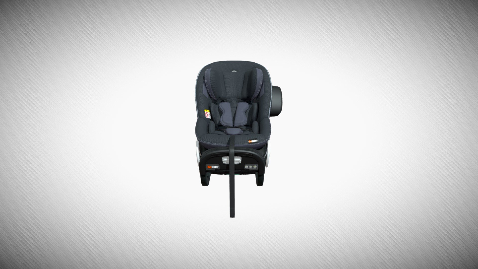 Besafe Baby Car Seat Anthracite Mesh 3d model