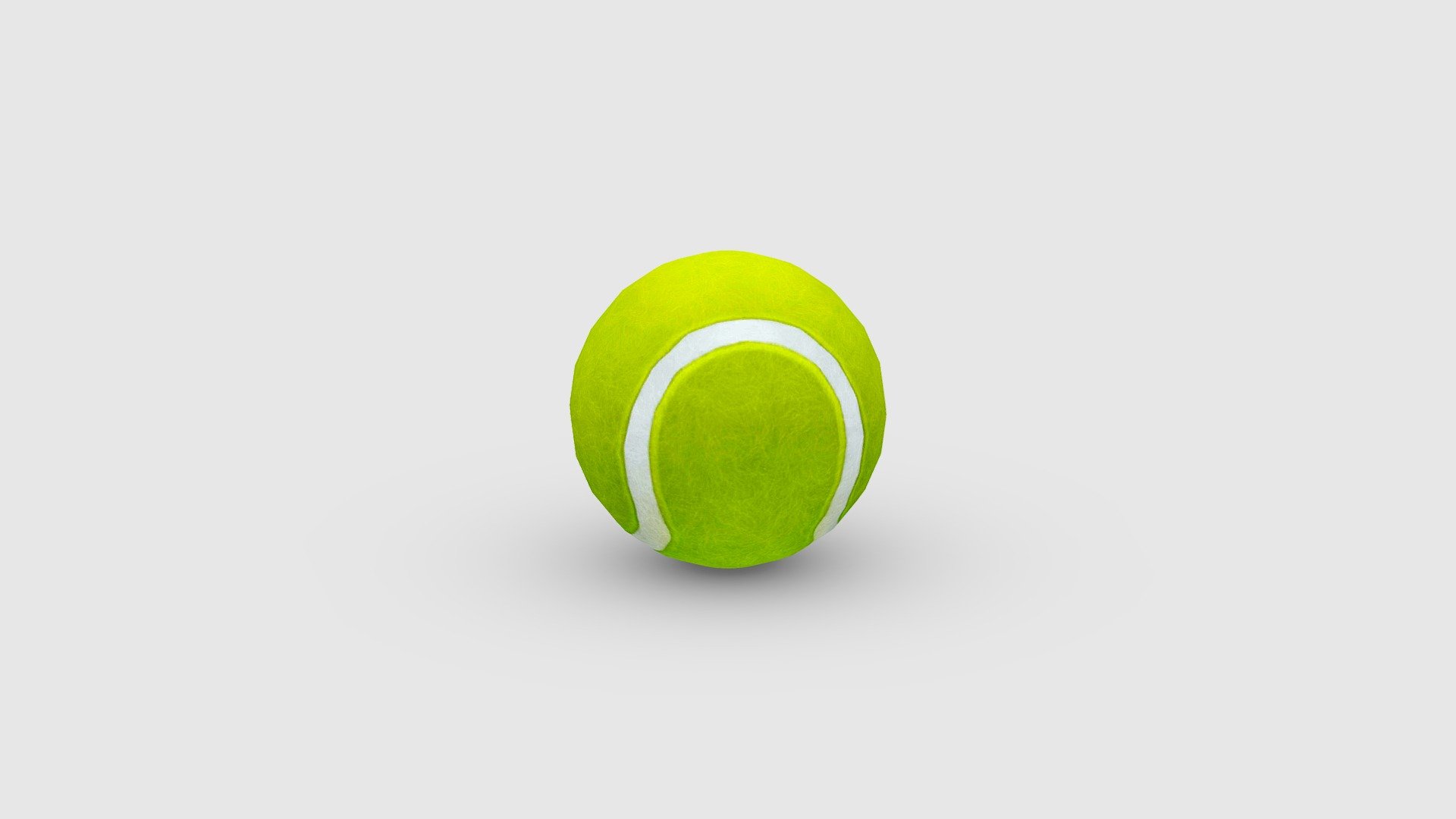 A tennis ball Low-poly 3D model 3d model