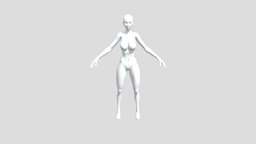 Female Base Mesh Mid Poly