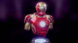 IRON MAN MARK XLIII_Battle damaged bust