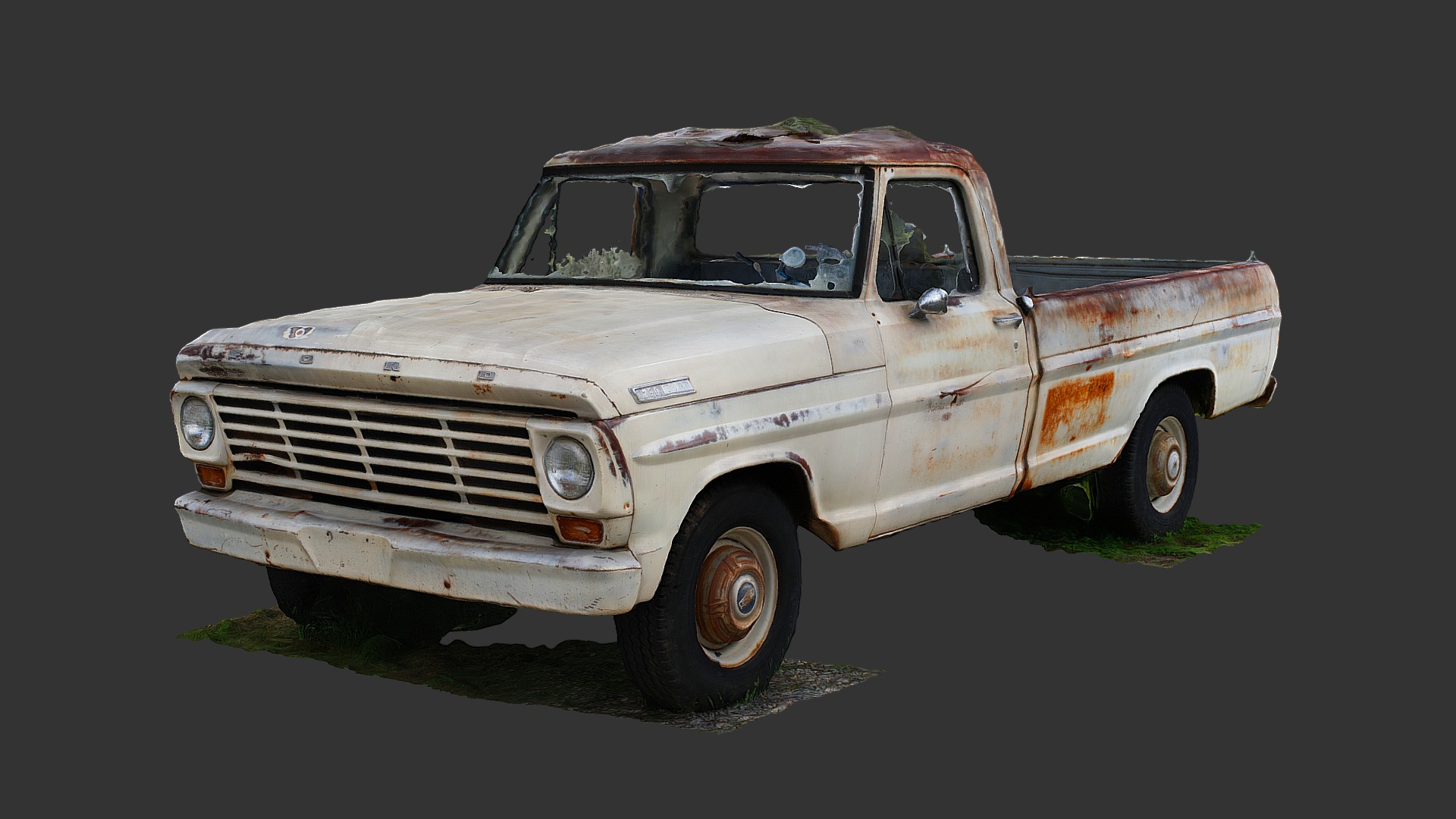 Farm Truck (Free Raw Scan) 3d model