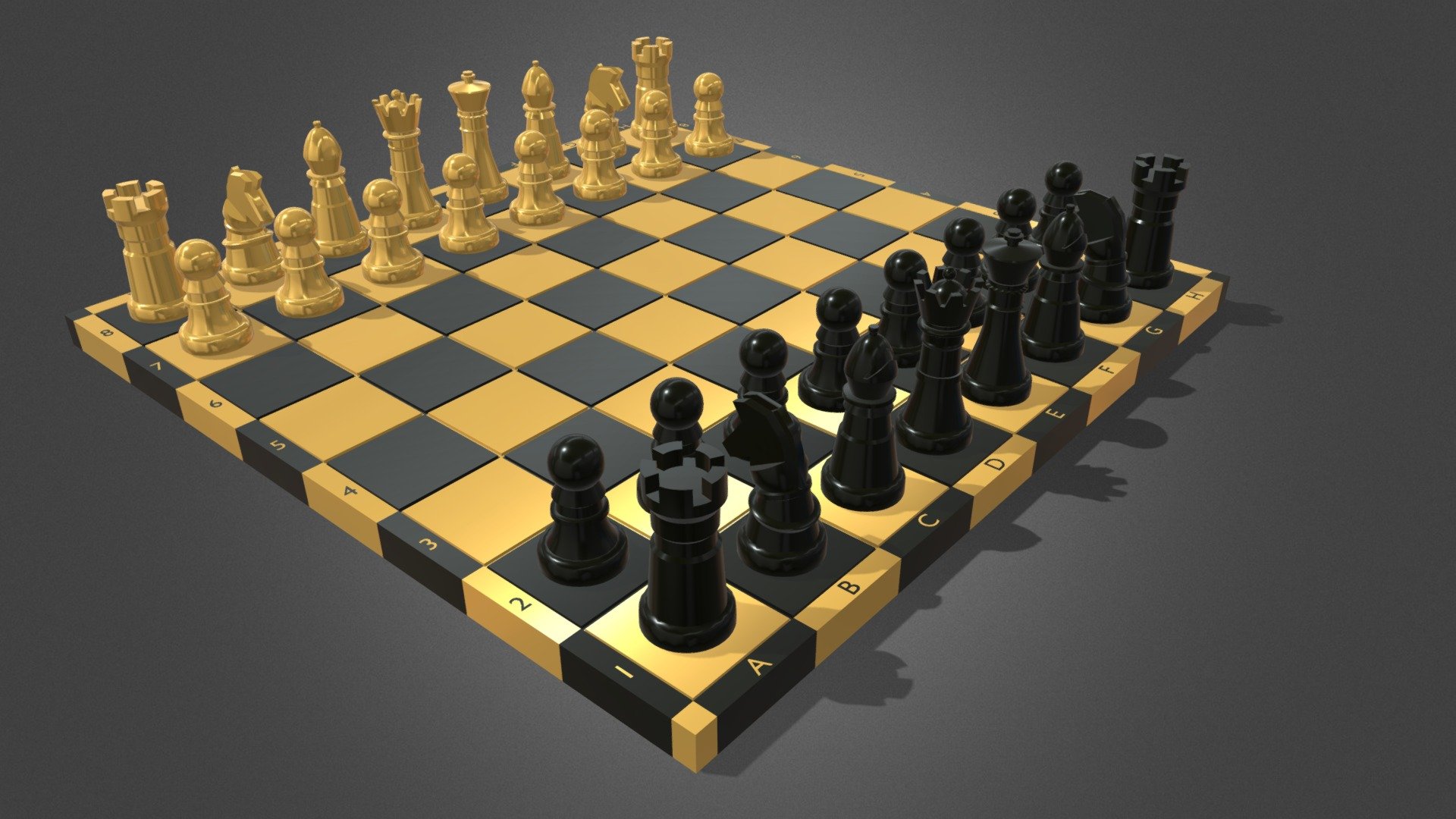 Chessboard 3d model