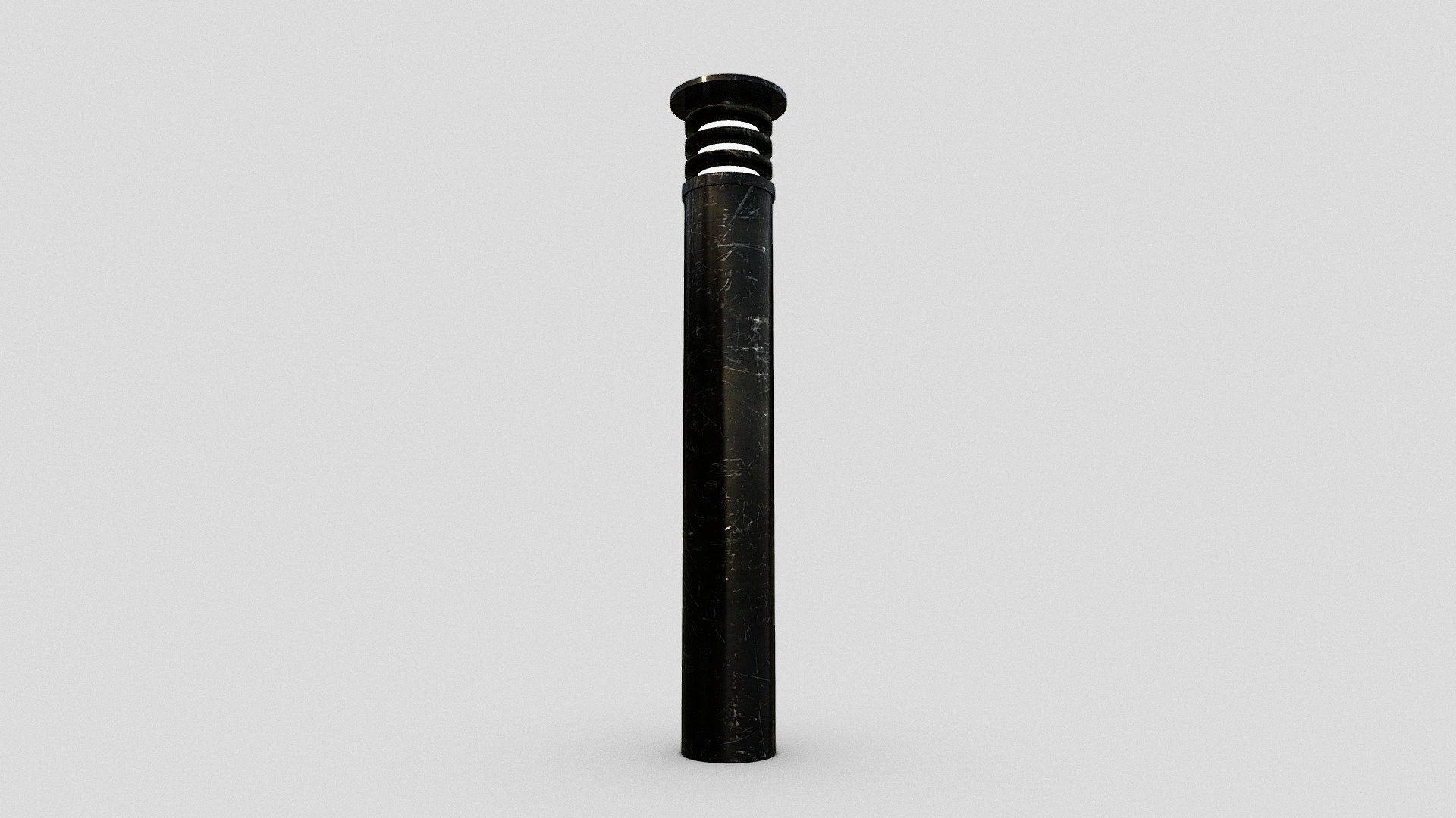 Steel Sidewalk Bollard 3d model