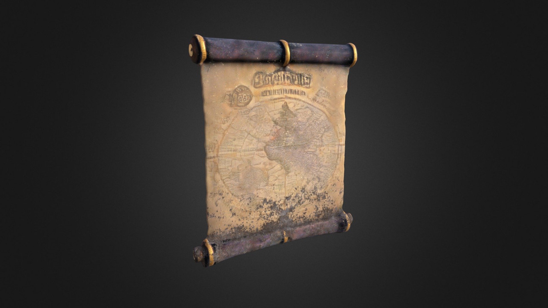 treasure map 3d model