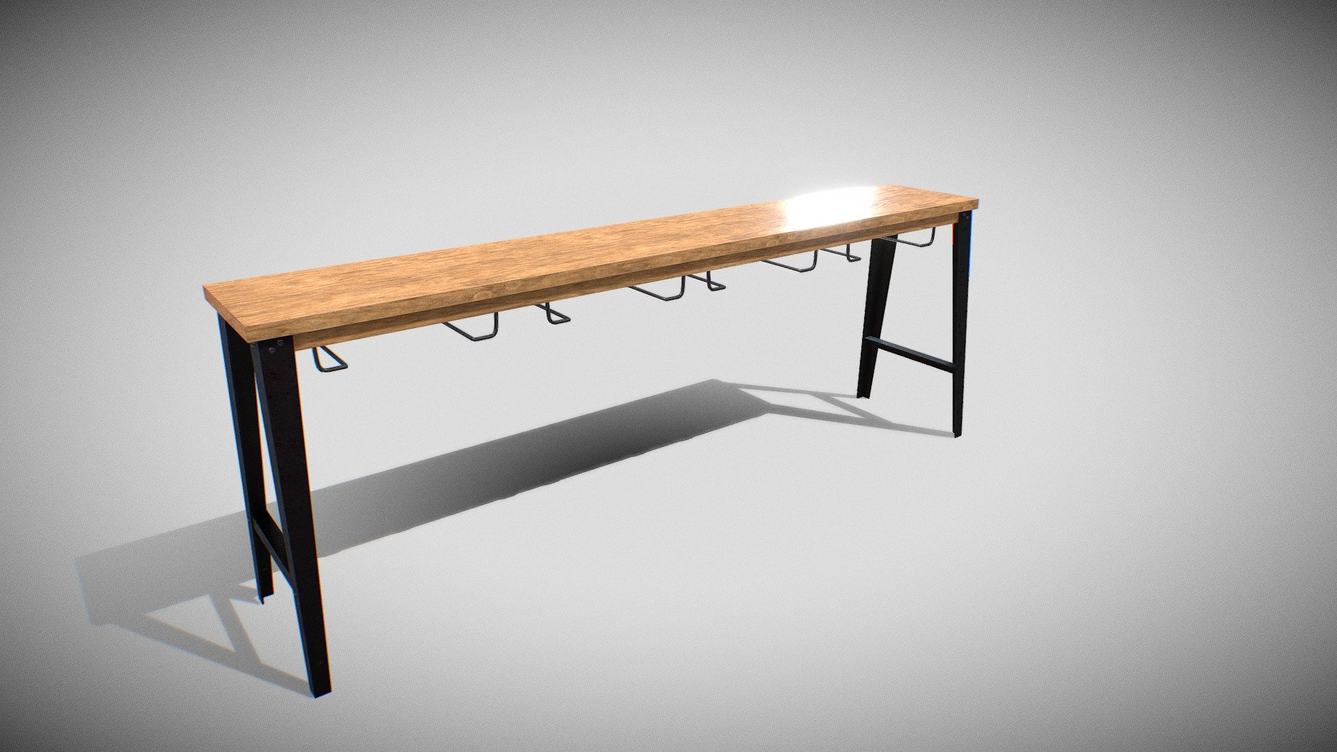 Bar Table 01 3d model