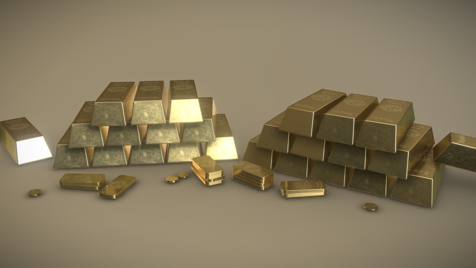 Ingots 3d model