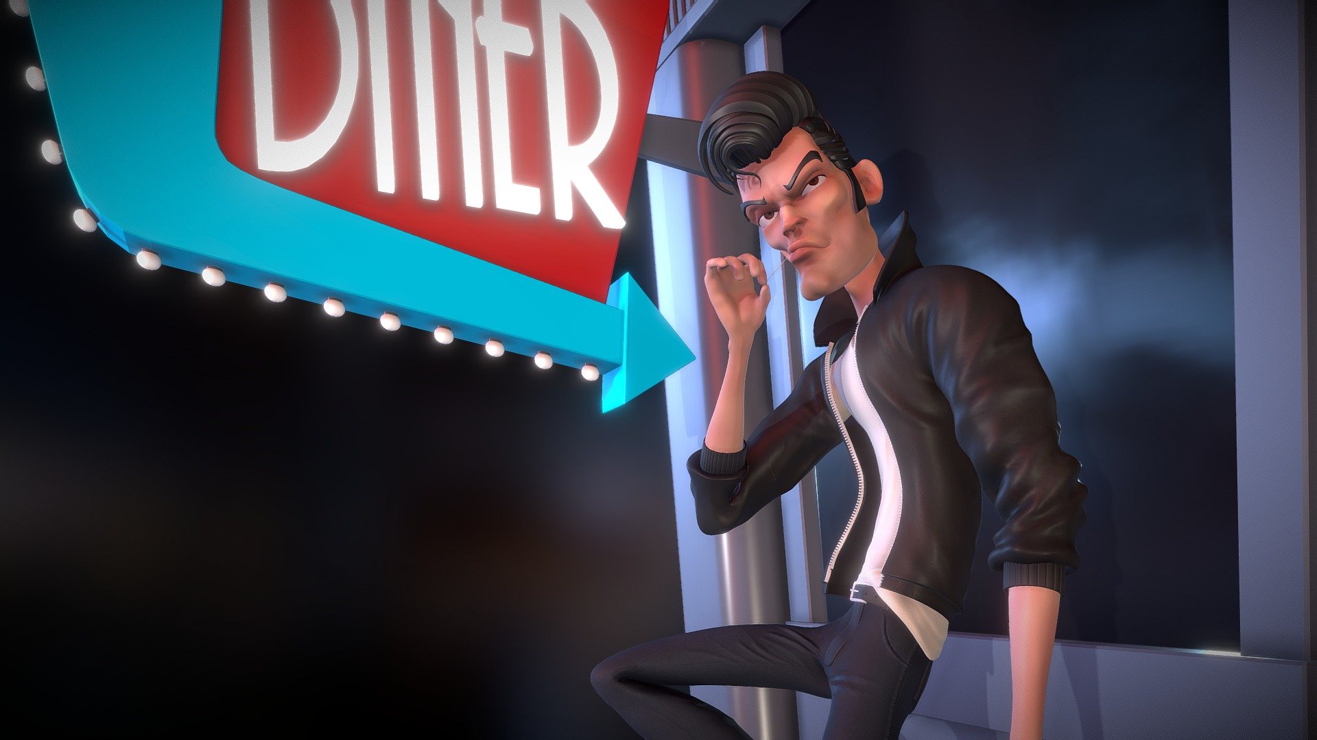 Greaser 3d model