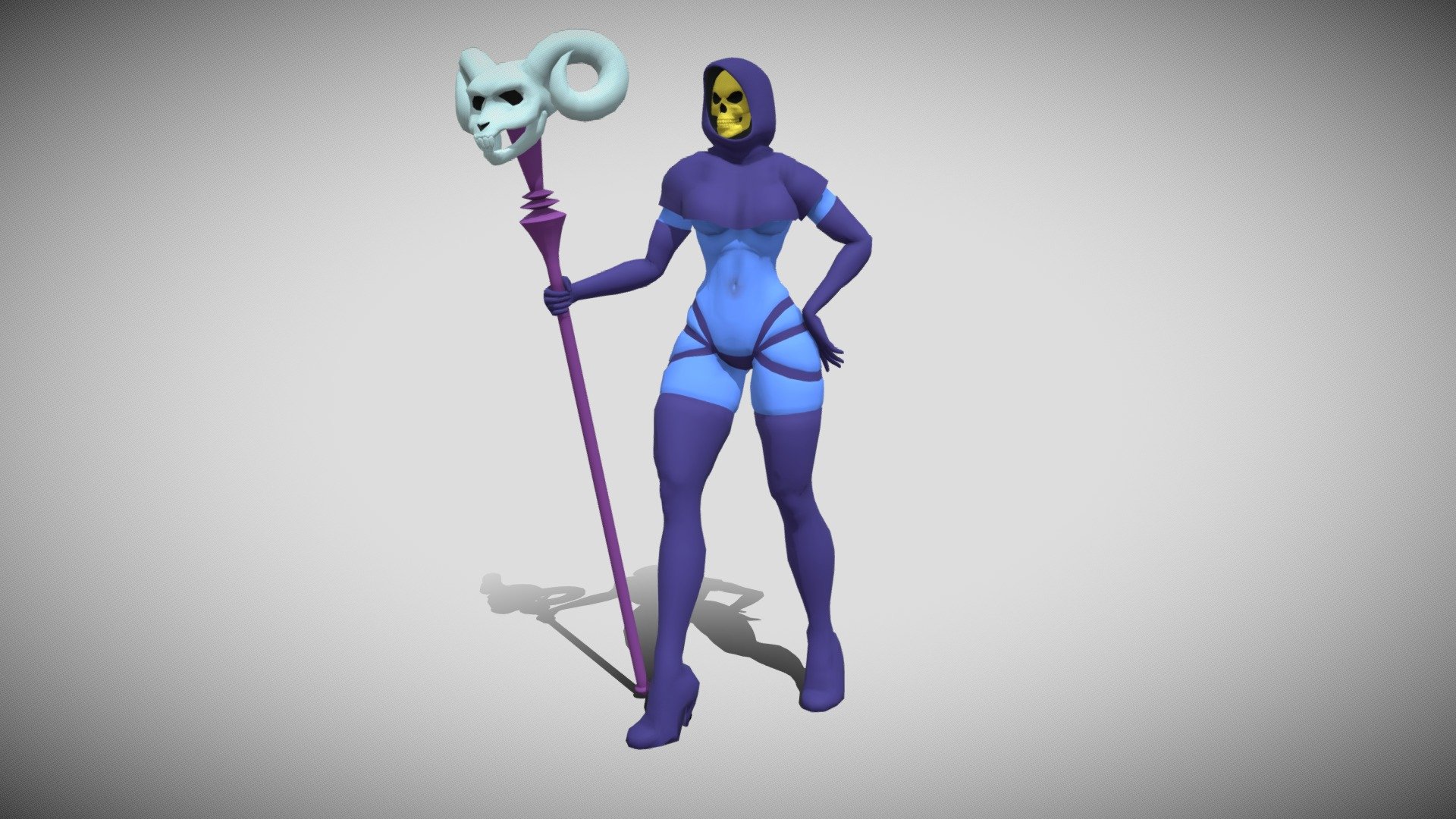 Lady Skeletor 3d model