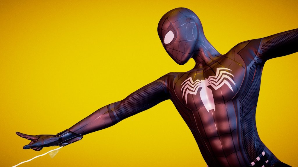 Spiderman Homecoming Black Suit edition 3d model