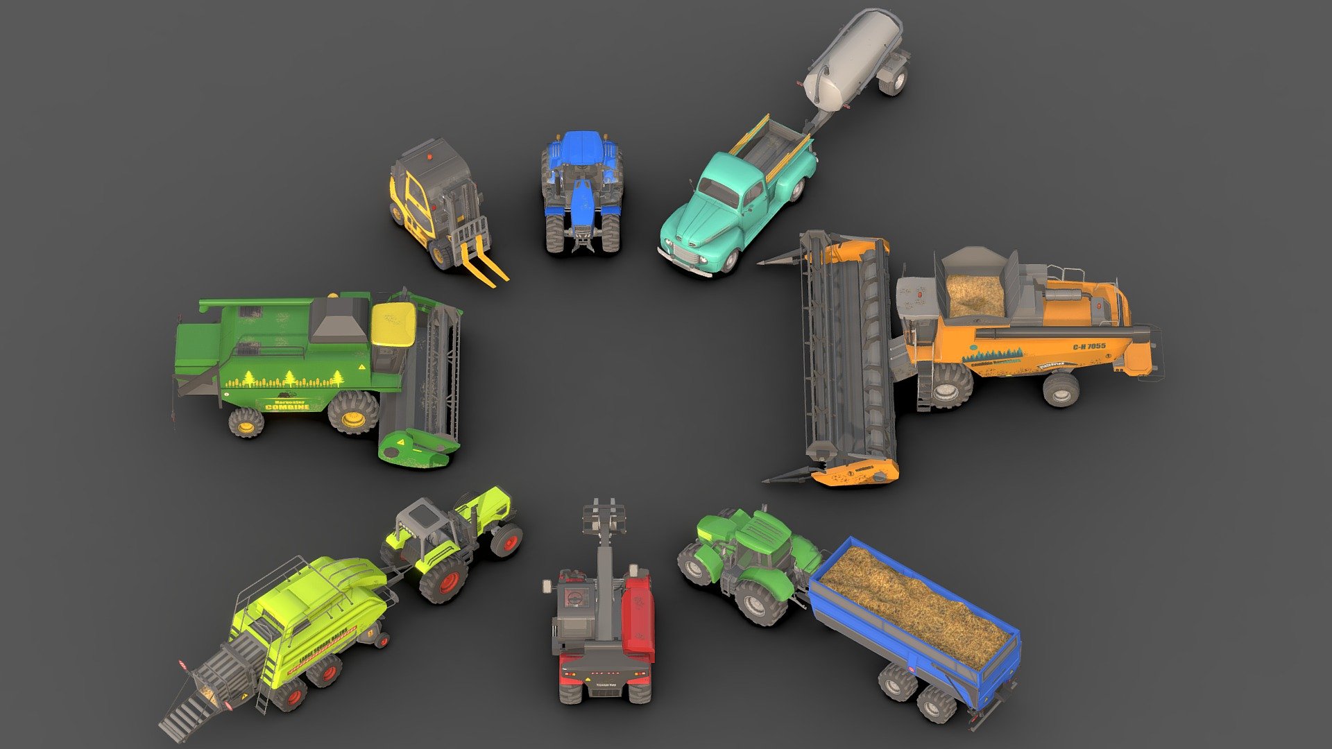 3D model Farm Vehicle Pack 1 3d model