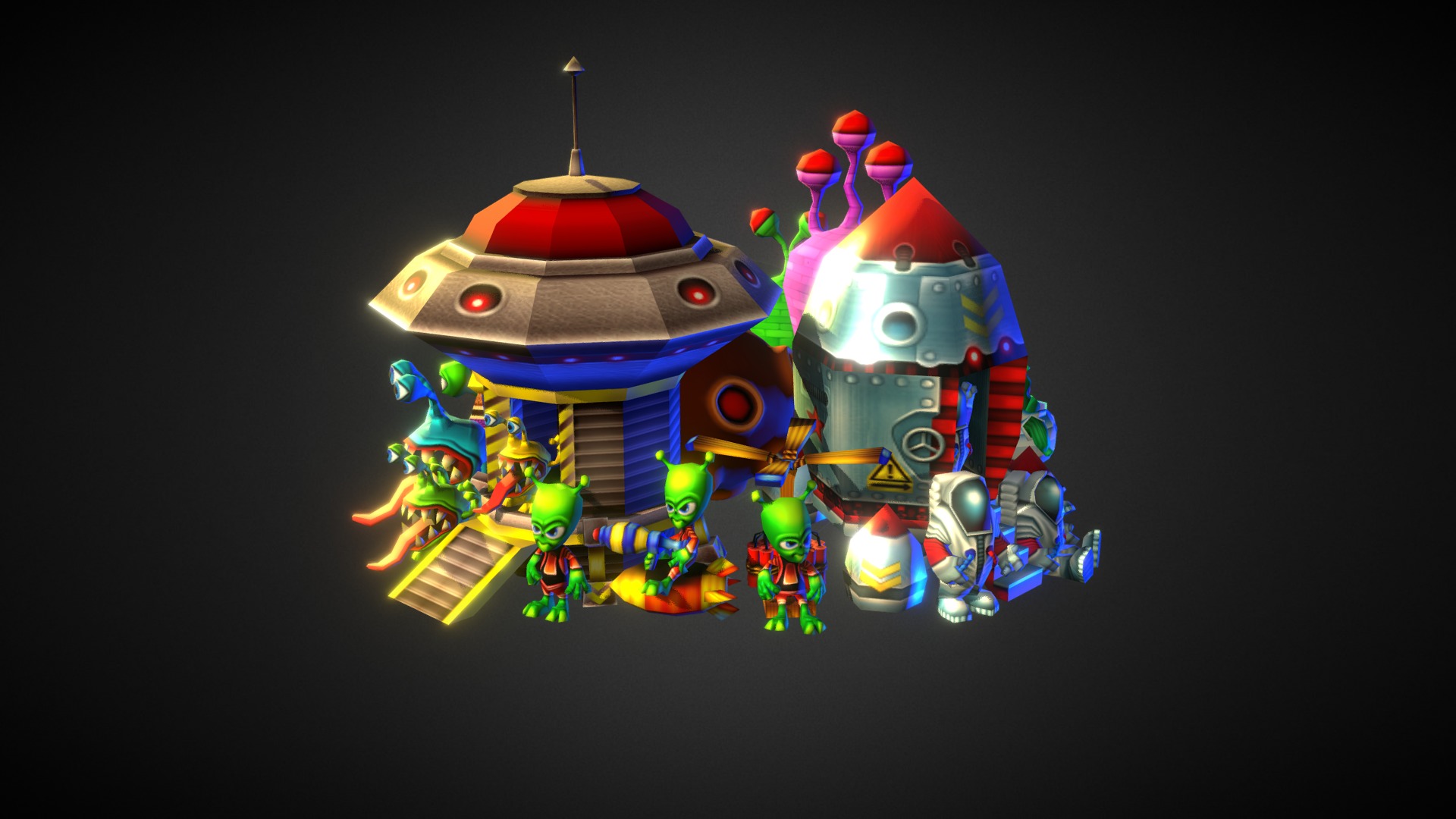 Low-Poly Space Pack 3d model