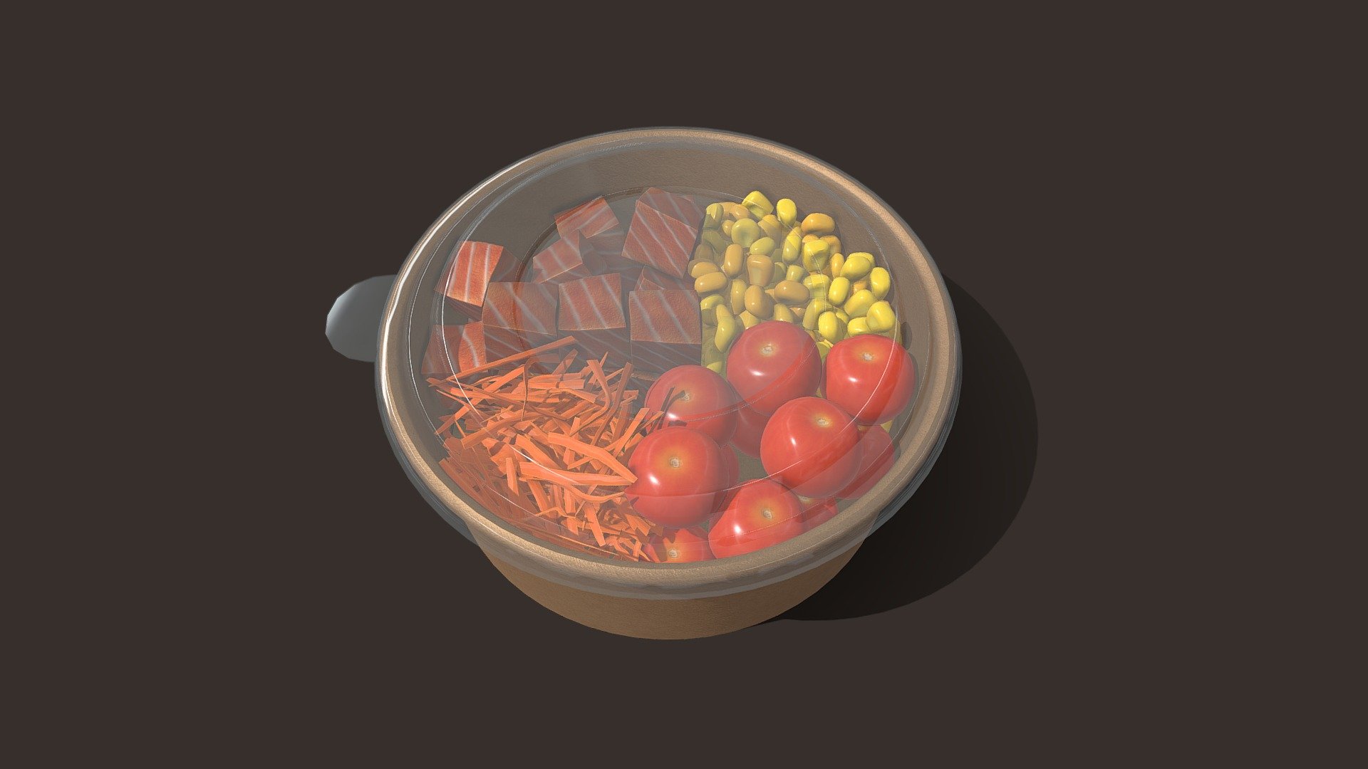 Food container 3d model