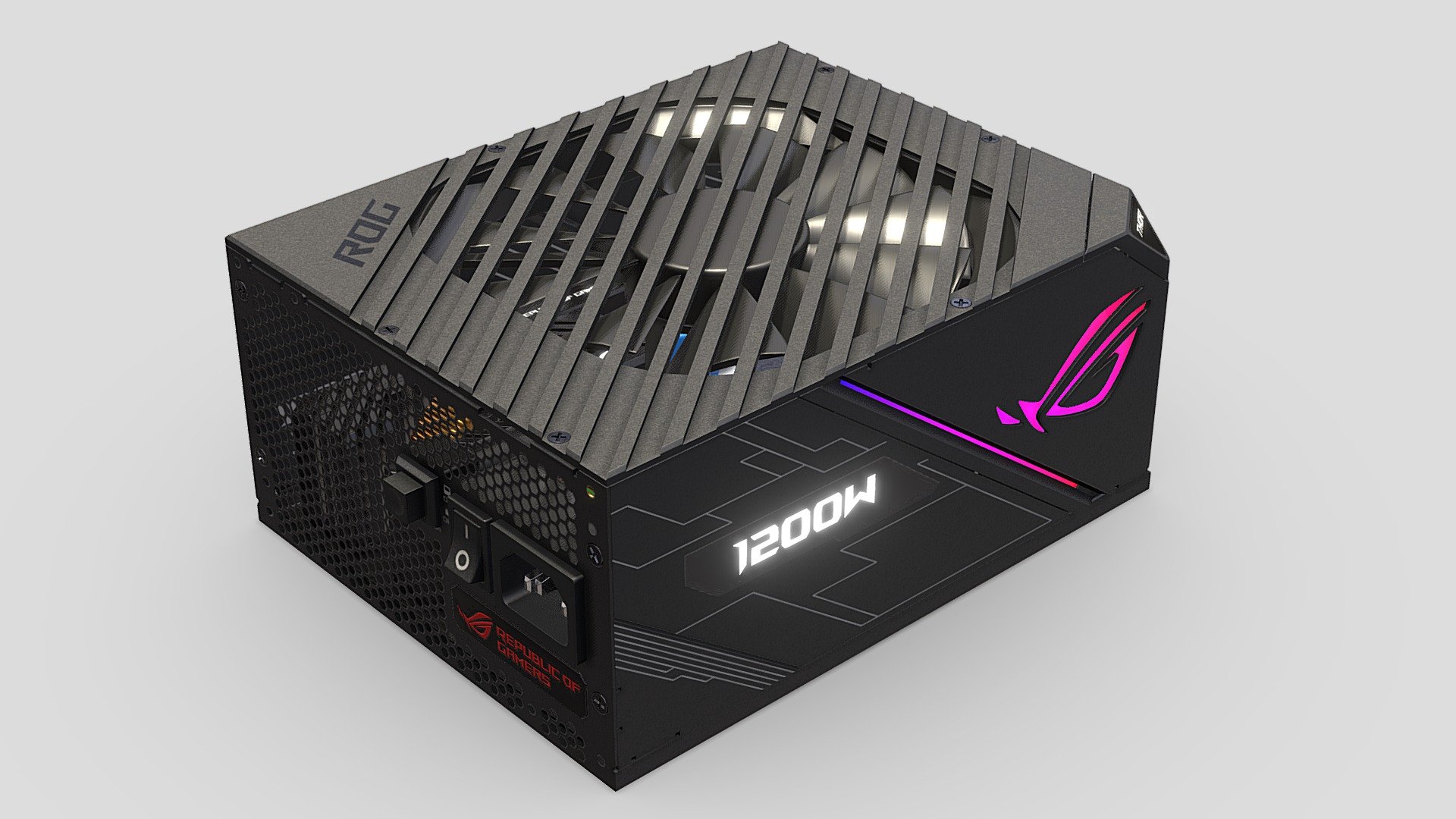 Asus ROG Thor 3d model