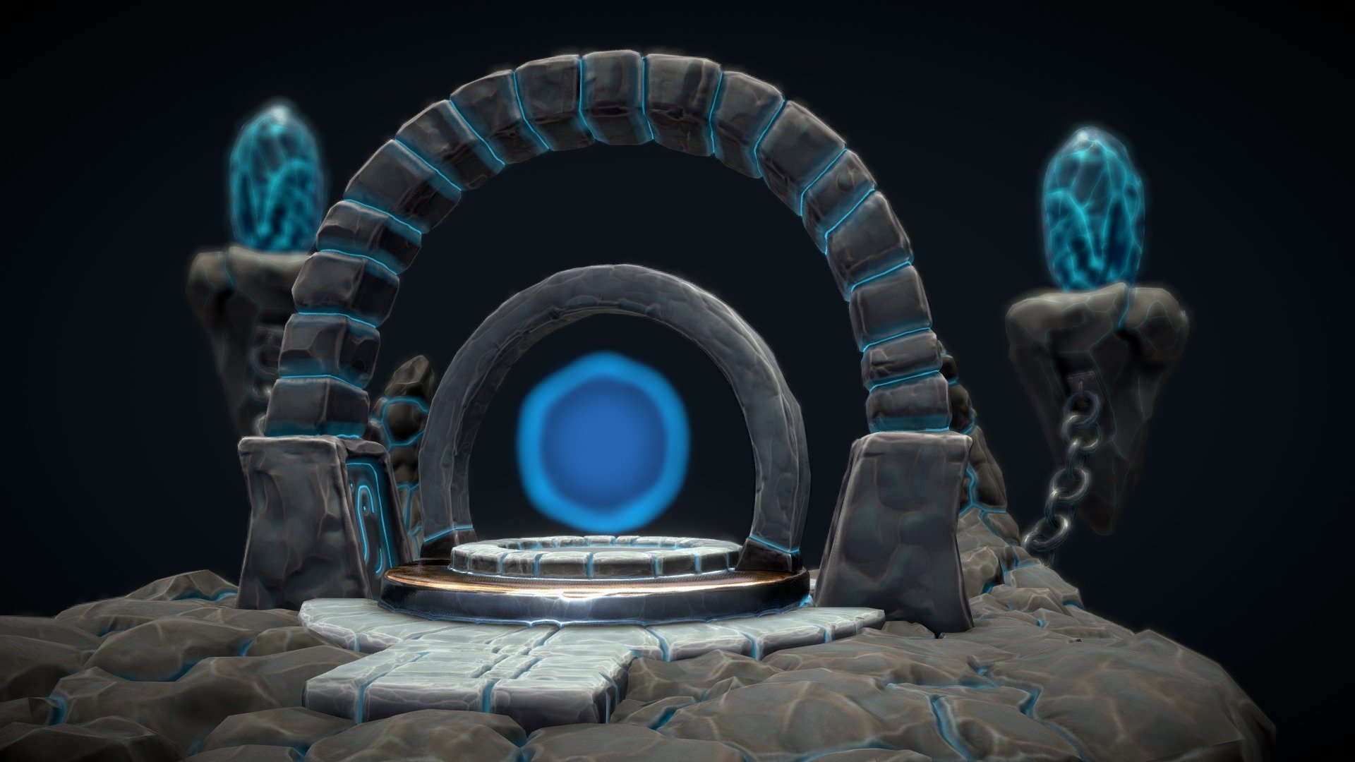 Stylized Altar 3d model