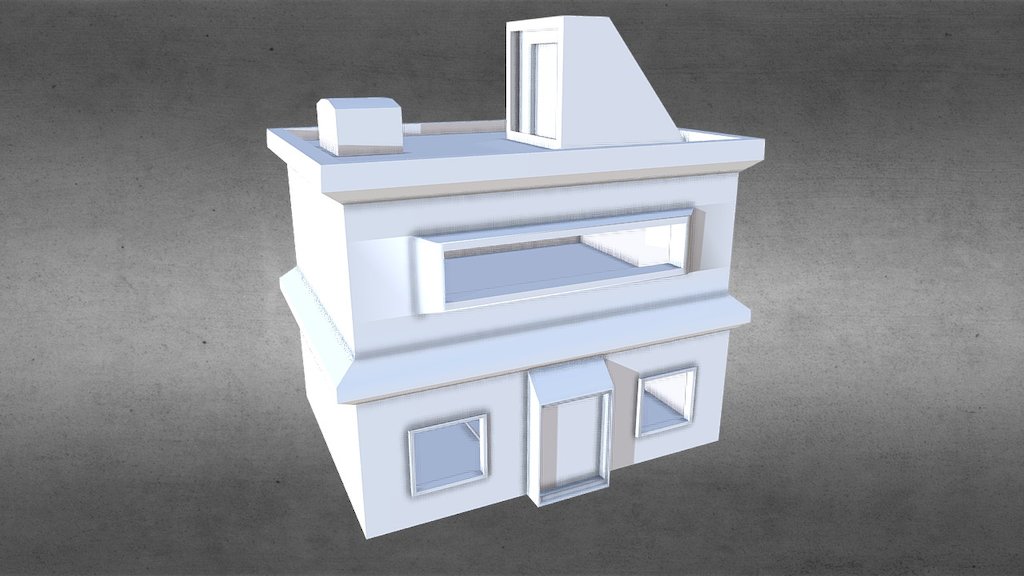 Bunker House 3d model