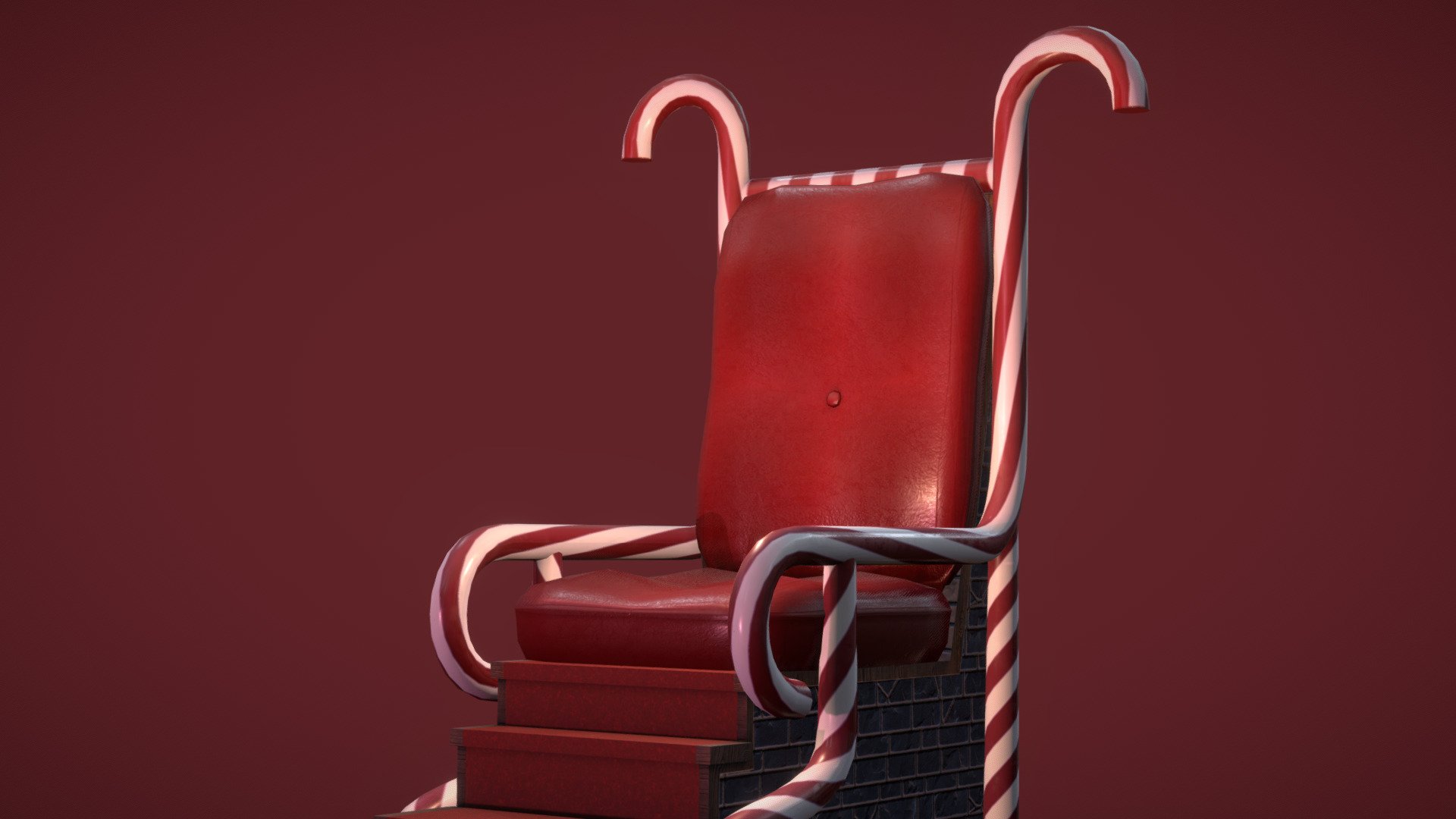 Santas Chair 3d model