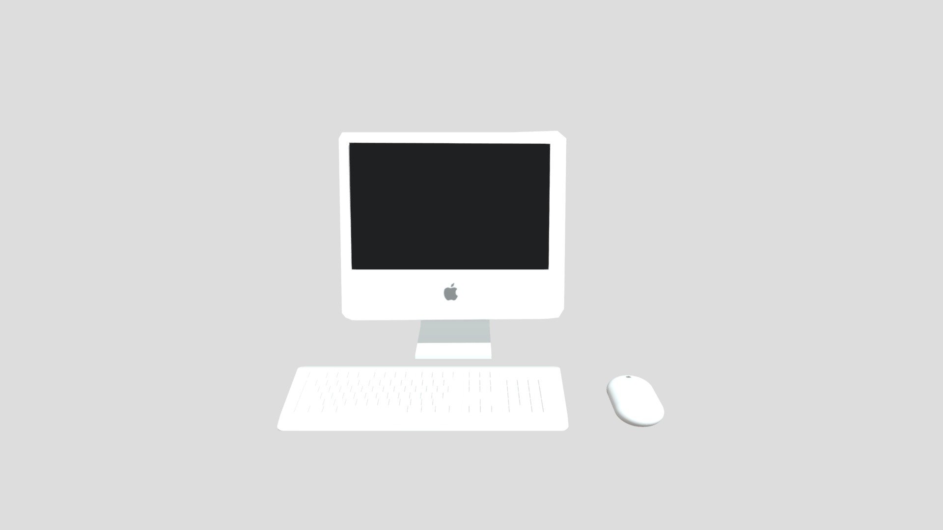 iMac G5 20 inch 3D Model 3d model