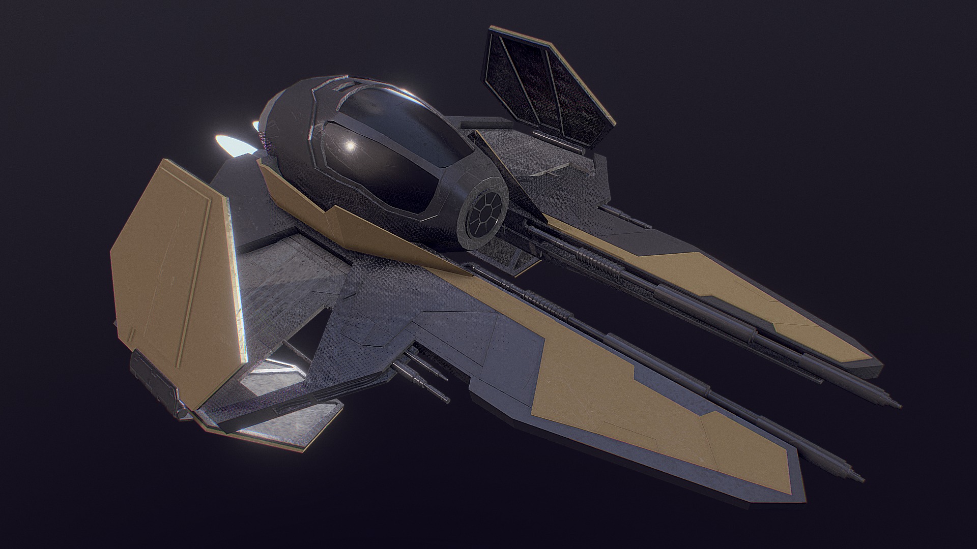 ETA-2 Actis-Class Jedi Interceptor (Anakins) 3d model