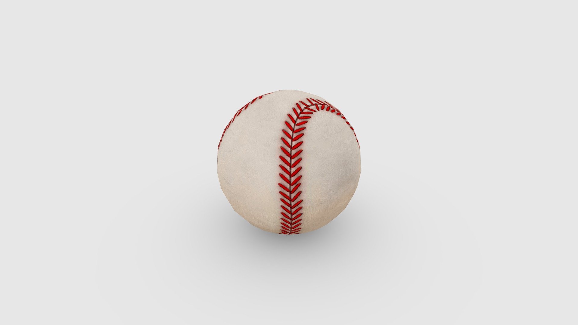 A baseball 3d model