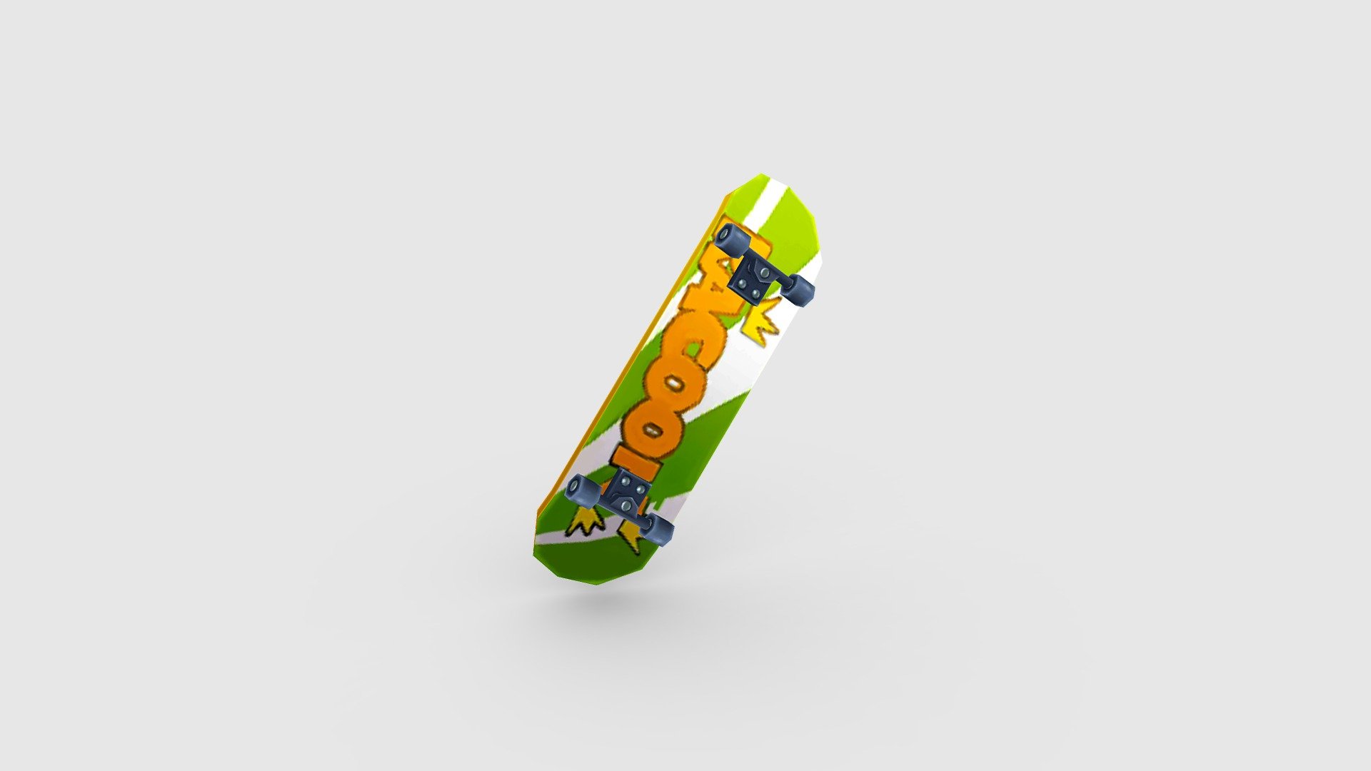 Cartoon skateboard Low-poly 3D model 3d model