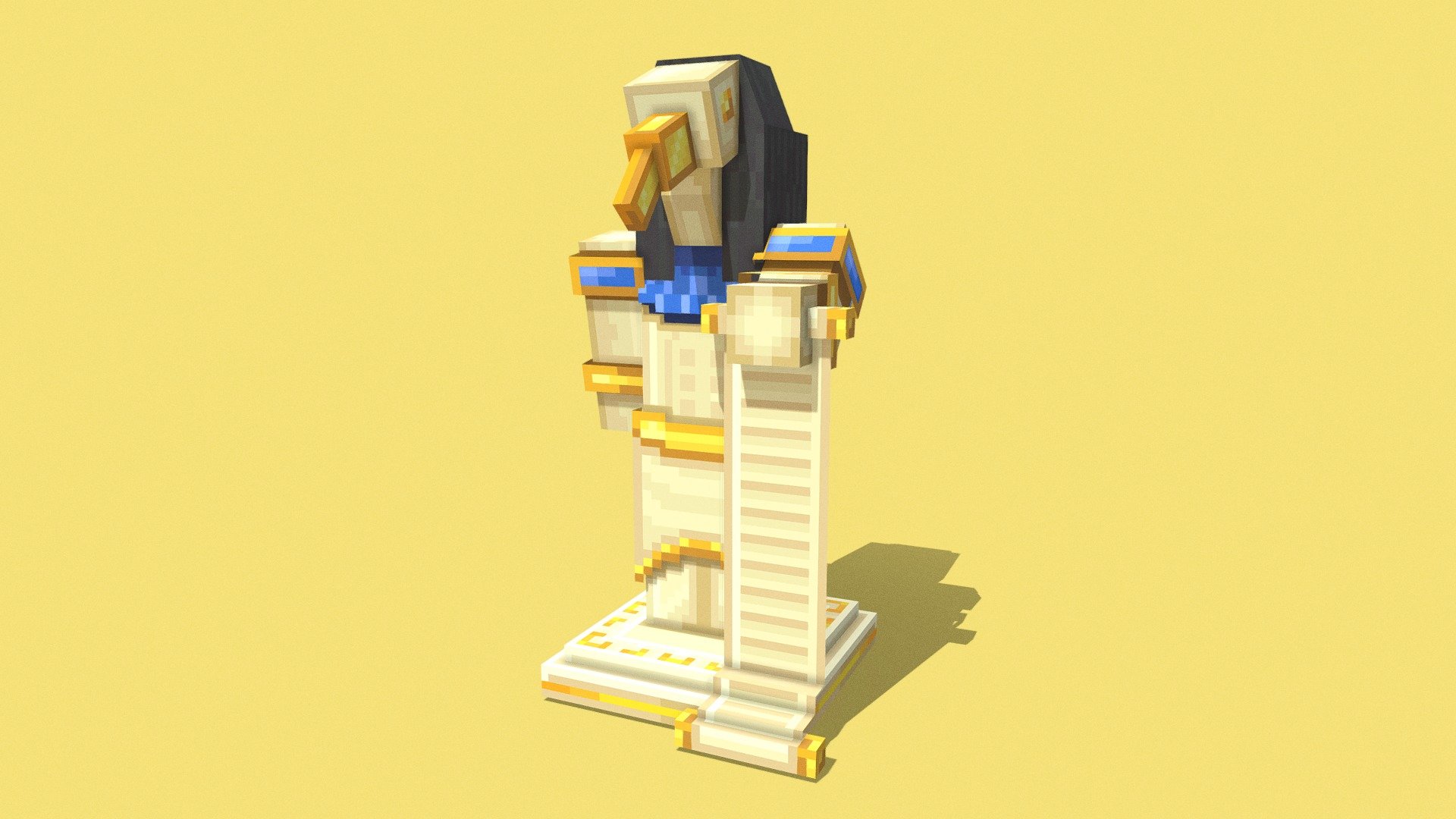 Statue of the God of Knowledge 3d model