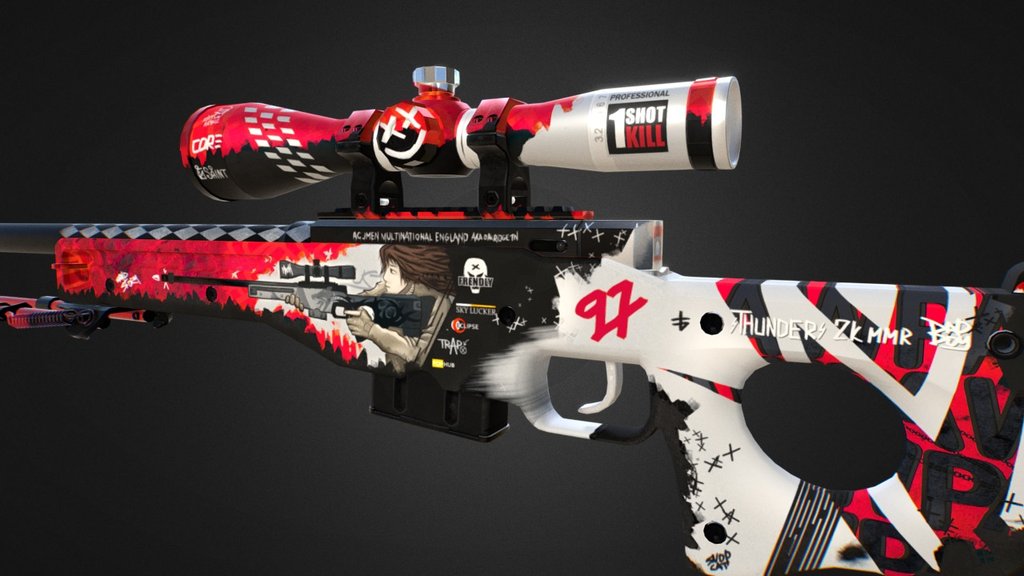 AWP | WildStyle 3d model