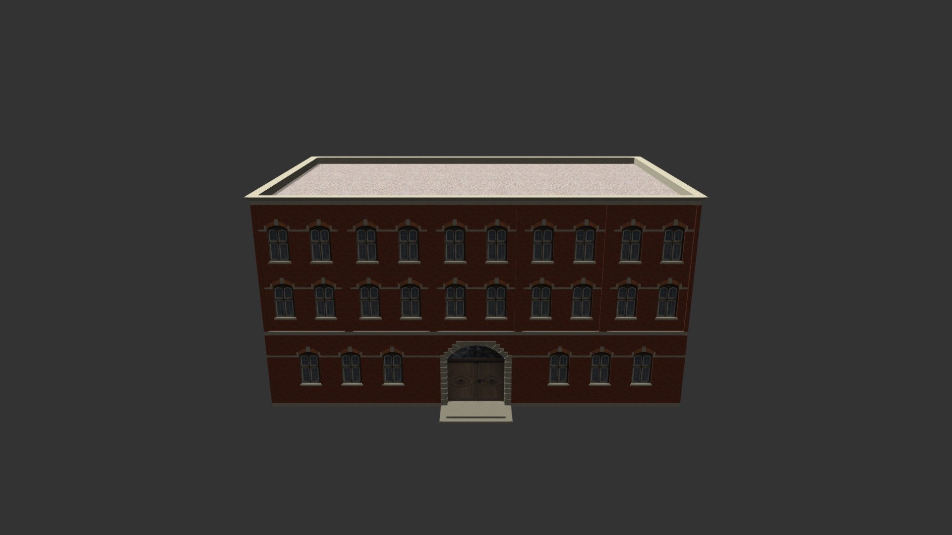 Factory Building 04 3d model