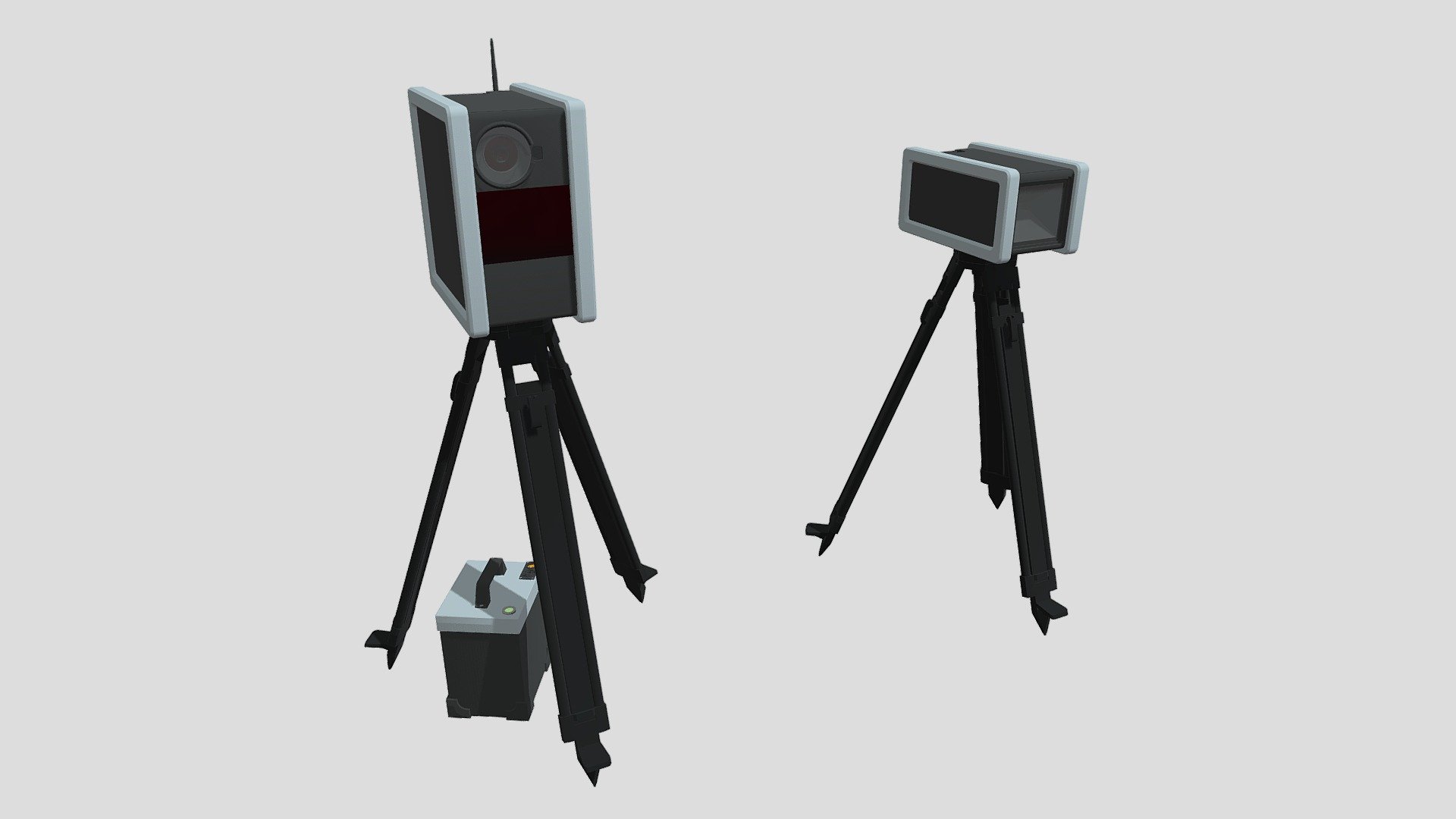 Speed Traffic Control Police Radar (Gatso RT4) 3d model