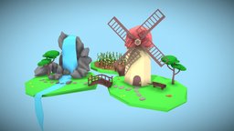 Low Poly Windmill