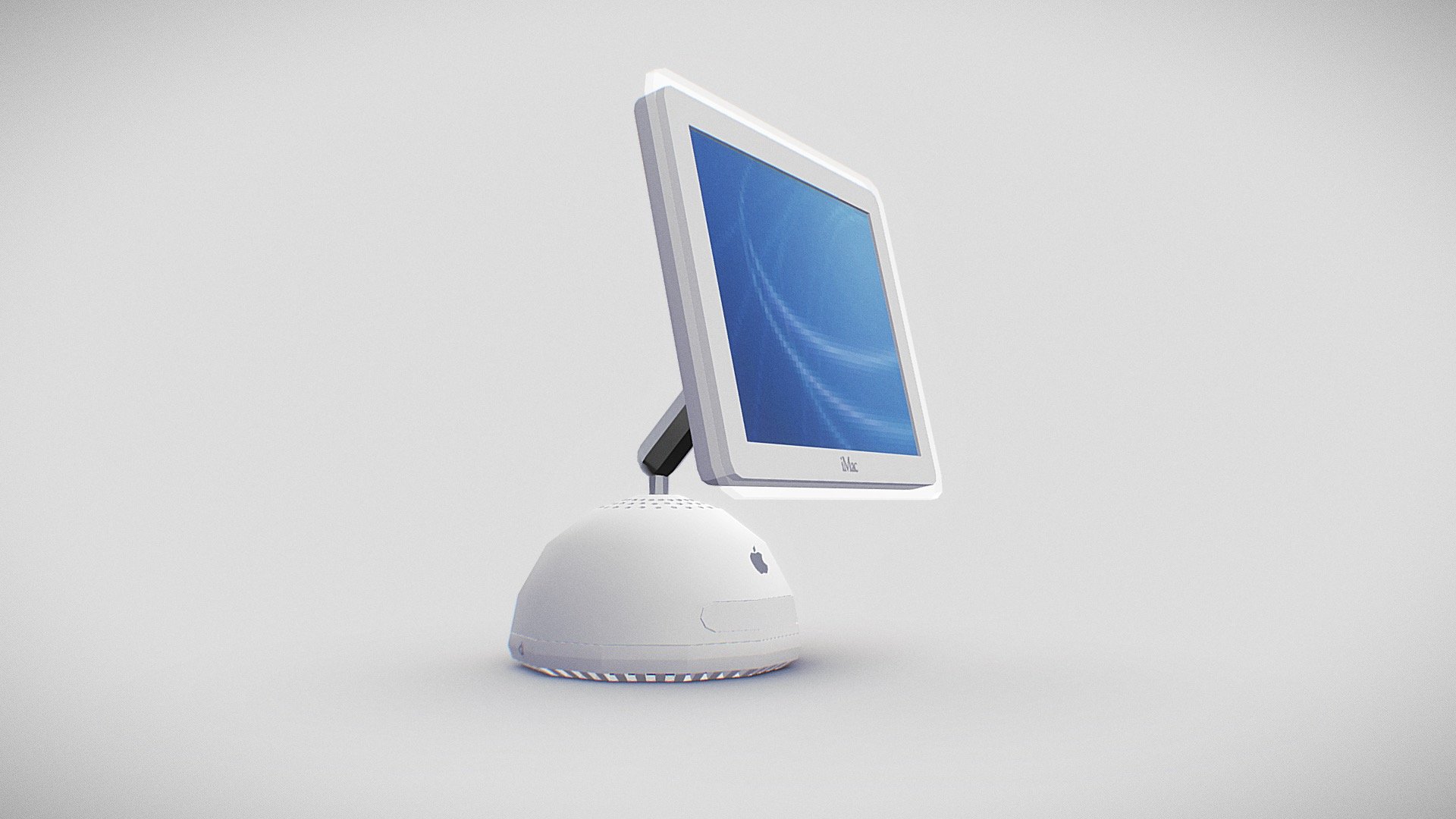 iMac G4 lowpoly 3d model