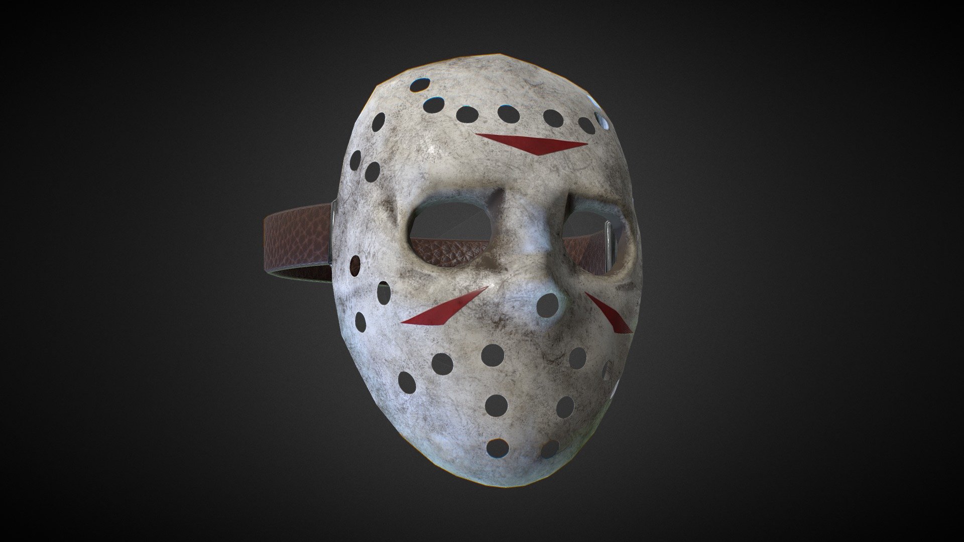 Hockey Mask Dirty (Metahuman Ready) 3d model