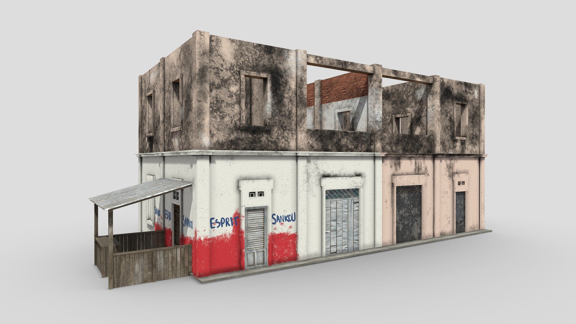 Old Building 3d model