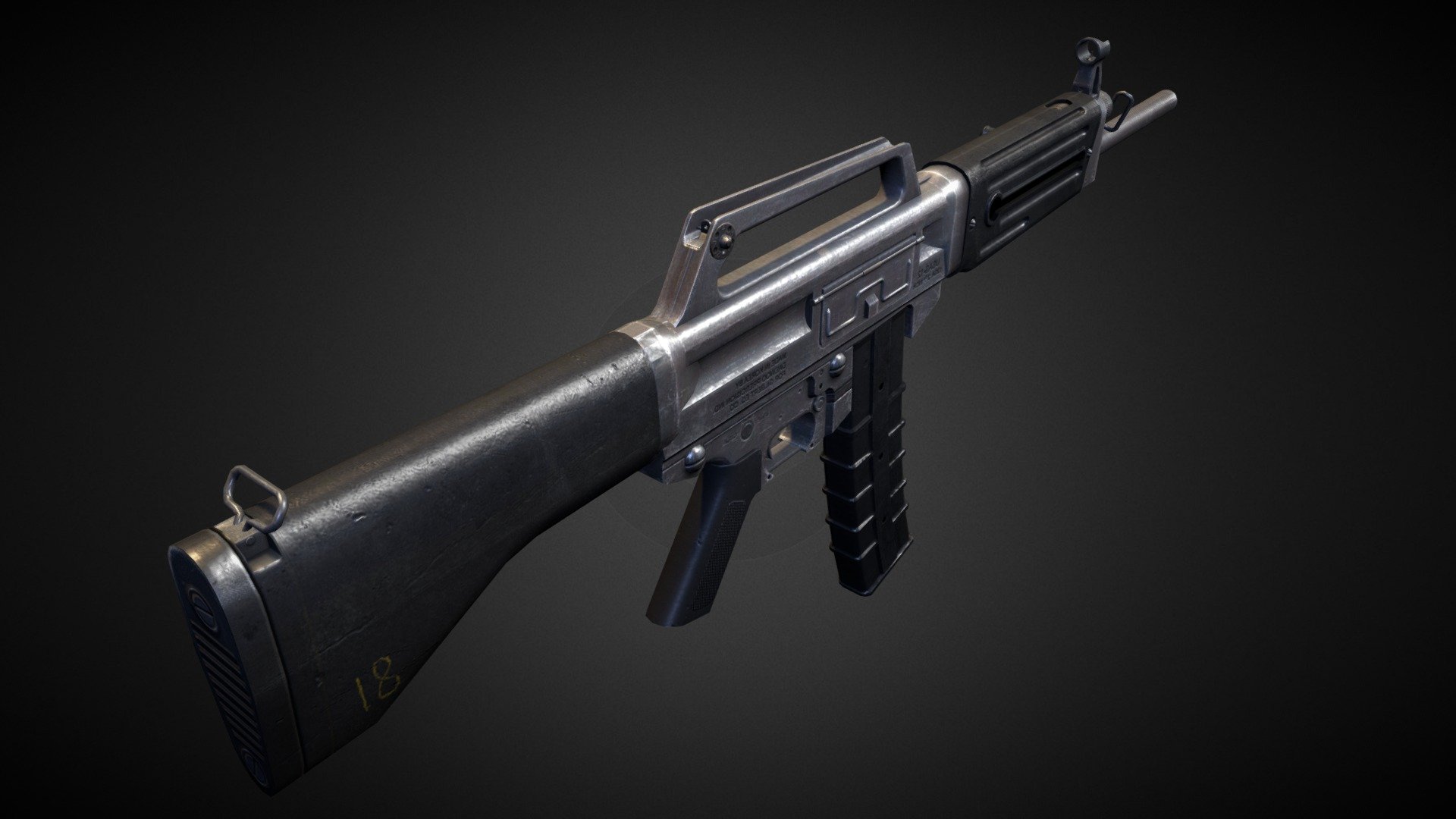 USAS-12 3d model