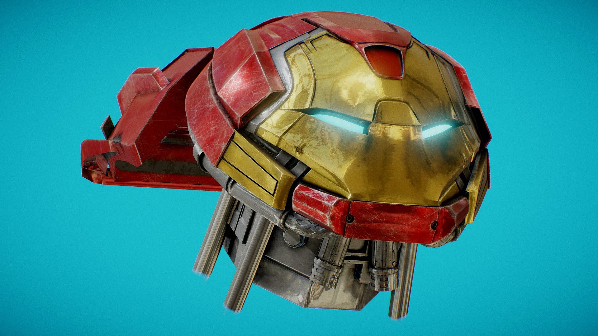 Hulkbusters helmet MCU version 3d model