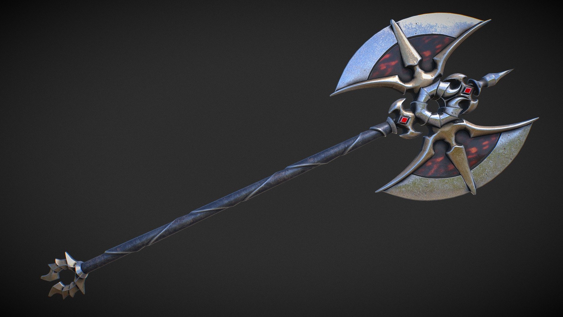 Fantasy axe 3d model