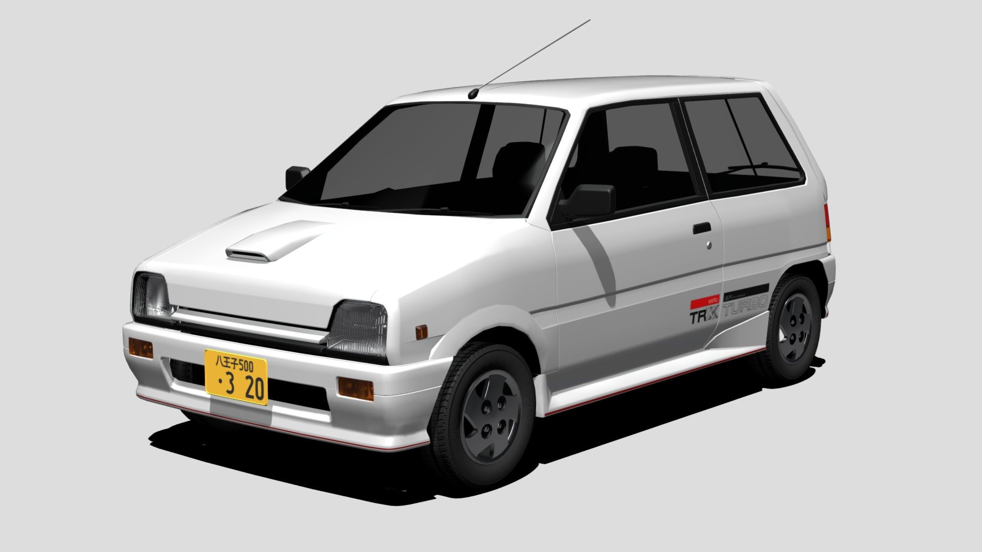 1990 Daihatsu Mira TR-XX L70V 3d model