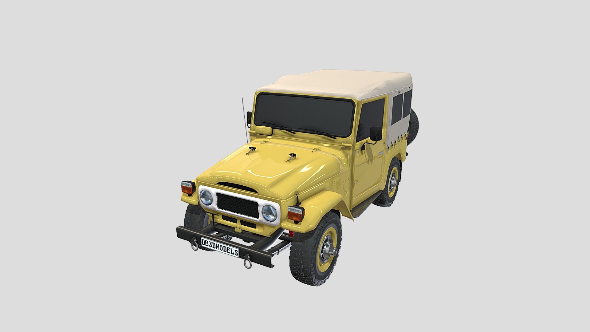 Generic 4x4 car v2 3d model