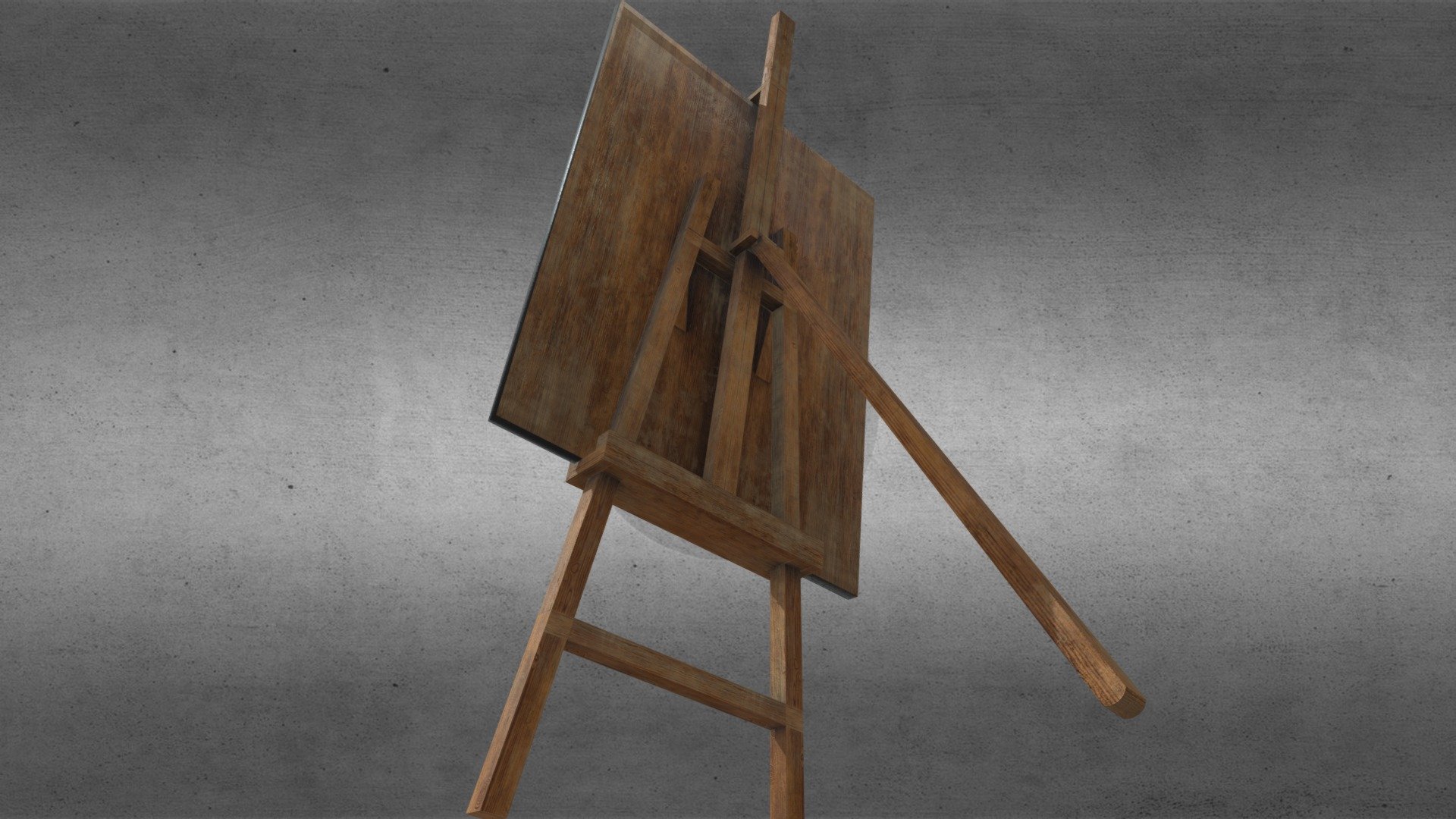 Easel Low Poly 3d model