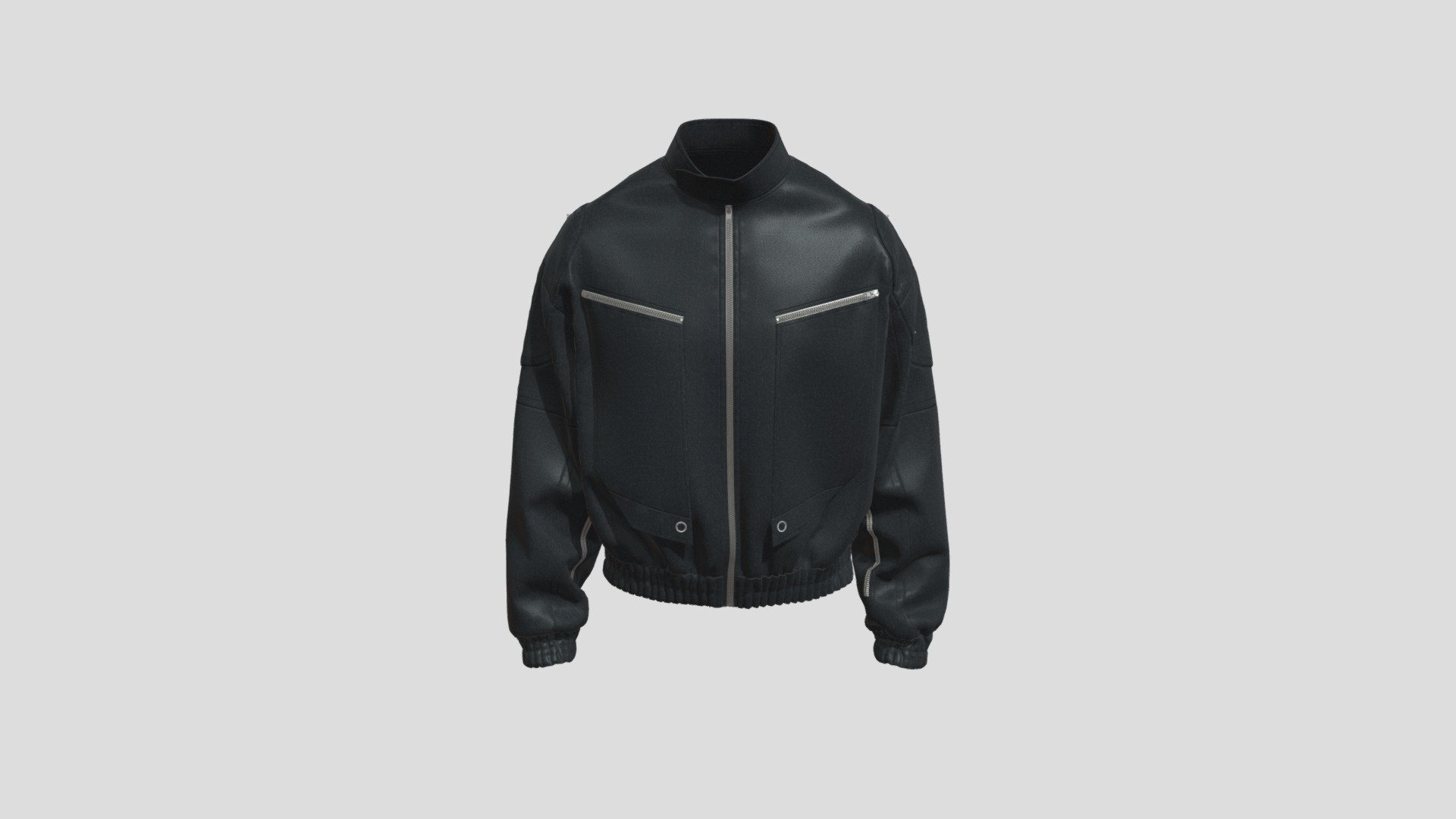 Oversized Bomber Jacket 3d model