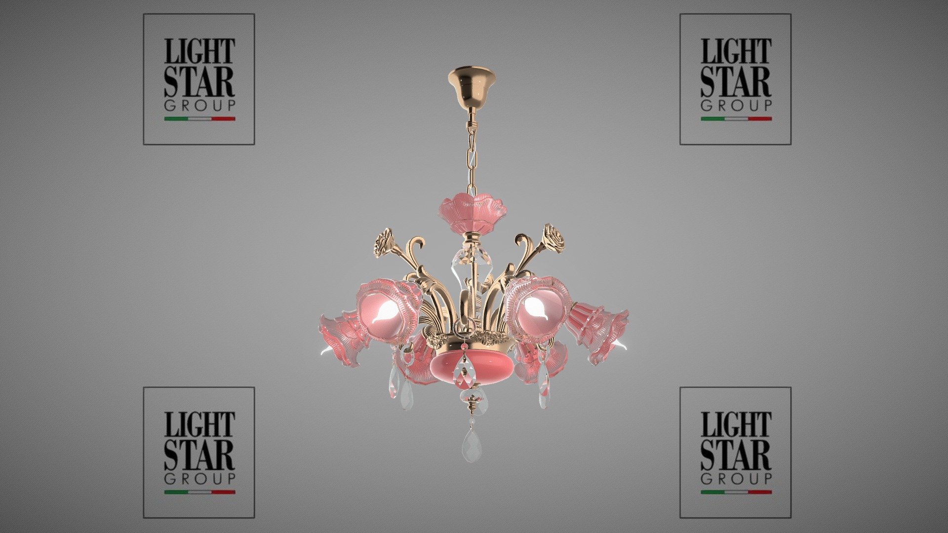 696062 Rosata Osgona chandelier 3d model