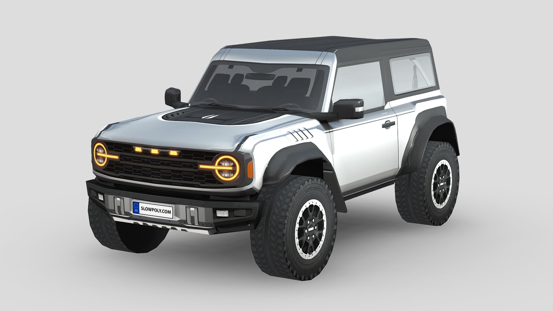 Ford Bronco Raptor 2-door 2022 3d model