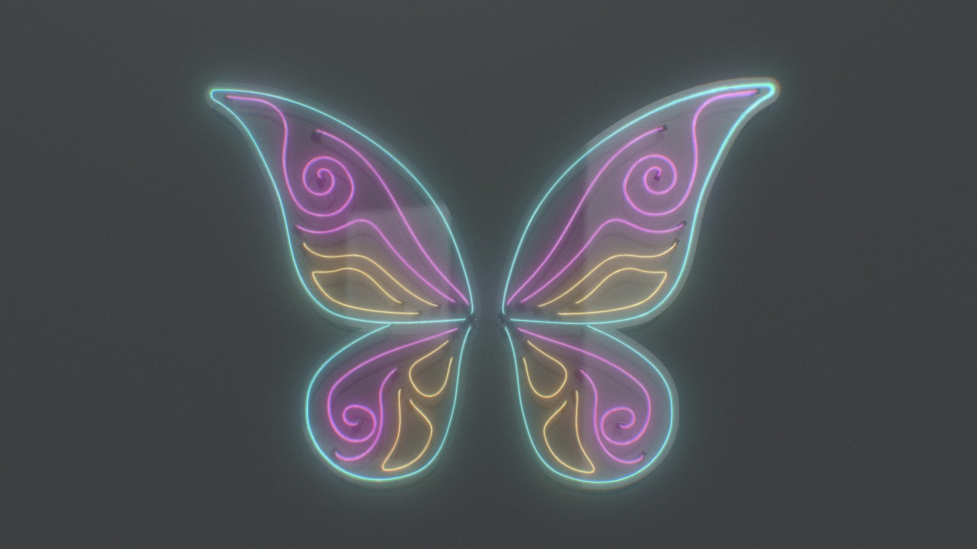 Butterfly Wings 3 3d model