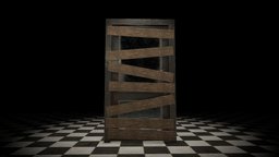 Low poly door #01