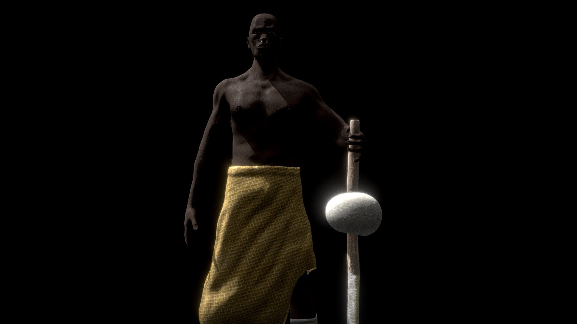 African Man 3d model