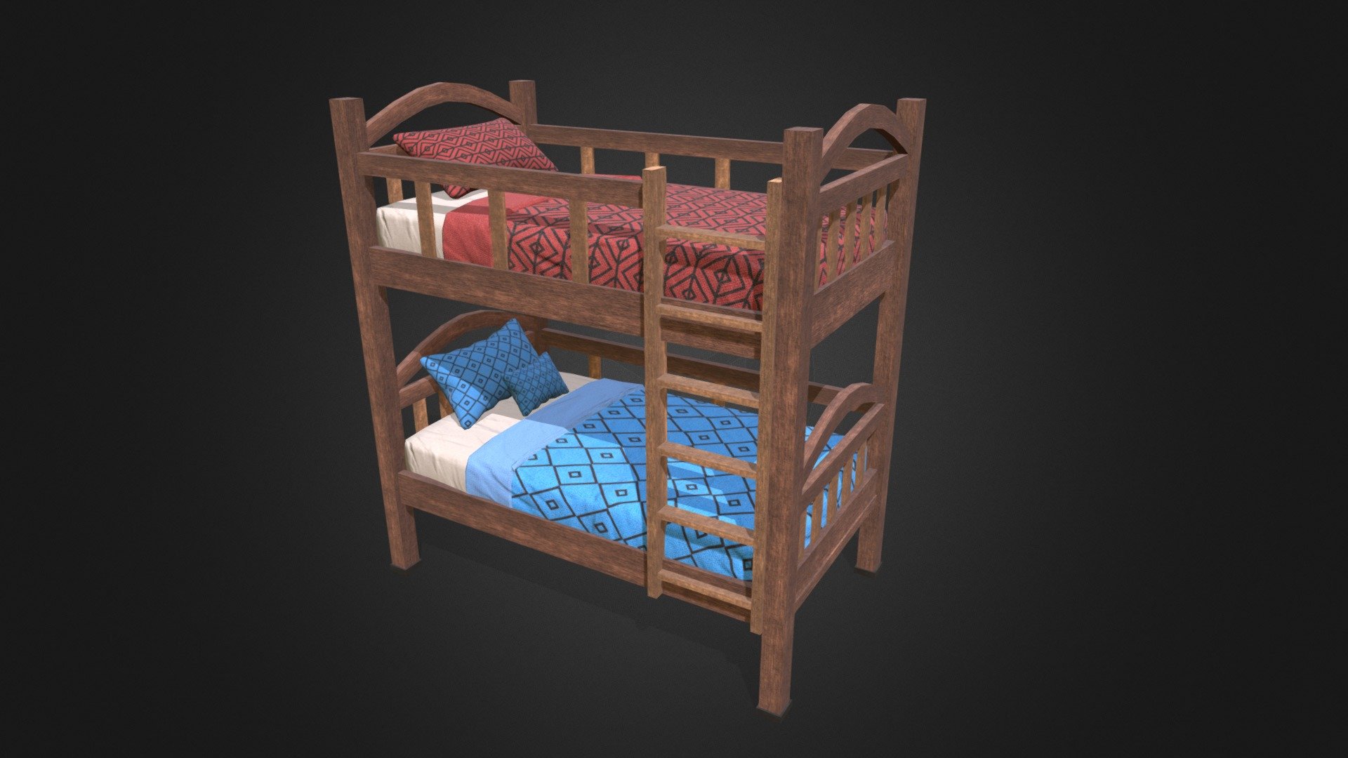 Stylized Bunk 3d model