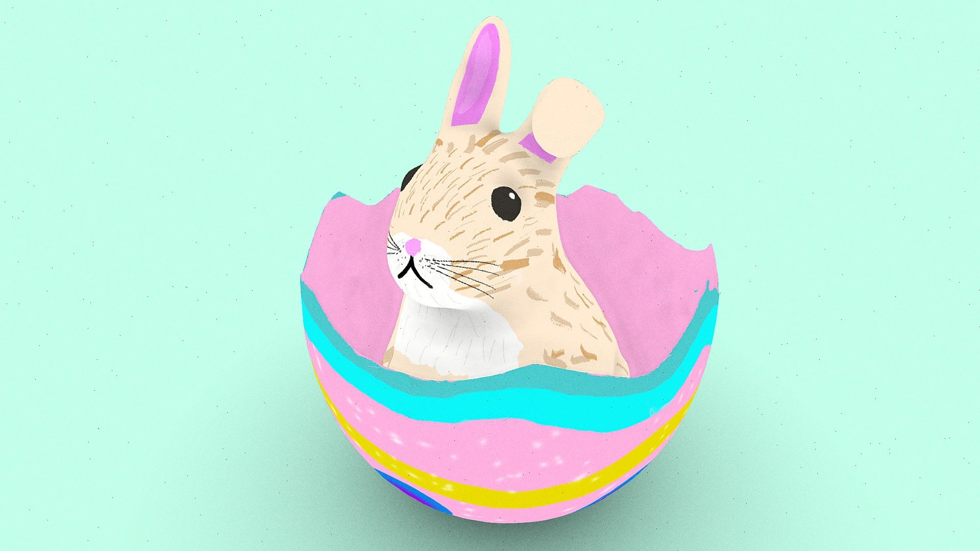 Easter Bunny 3d model