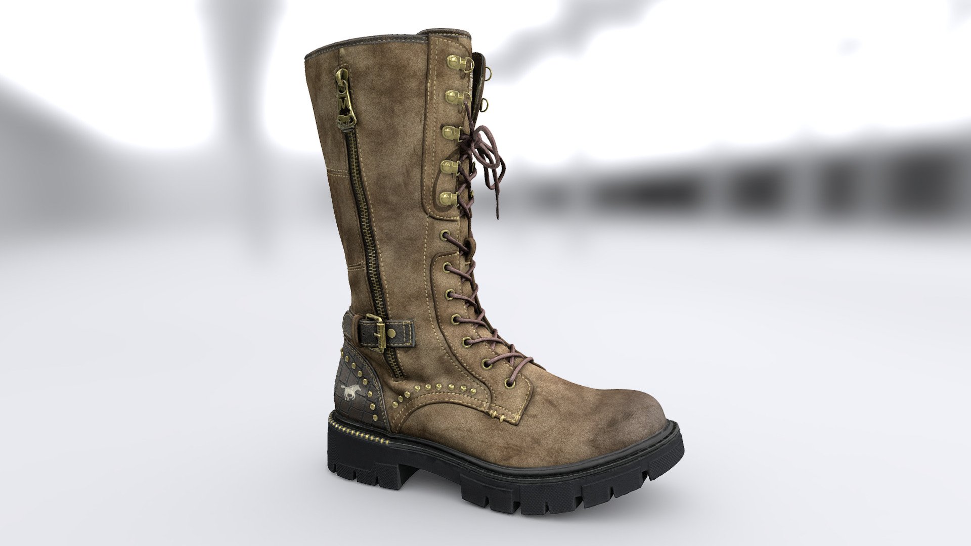 Mustang Platform High shoe 3d model