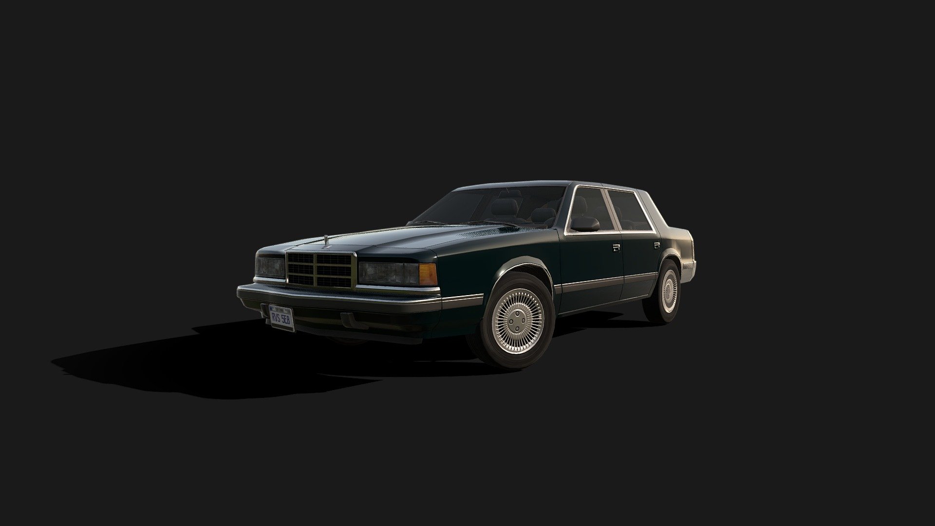 88 American Sedan 3d model