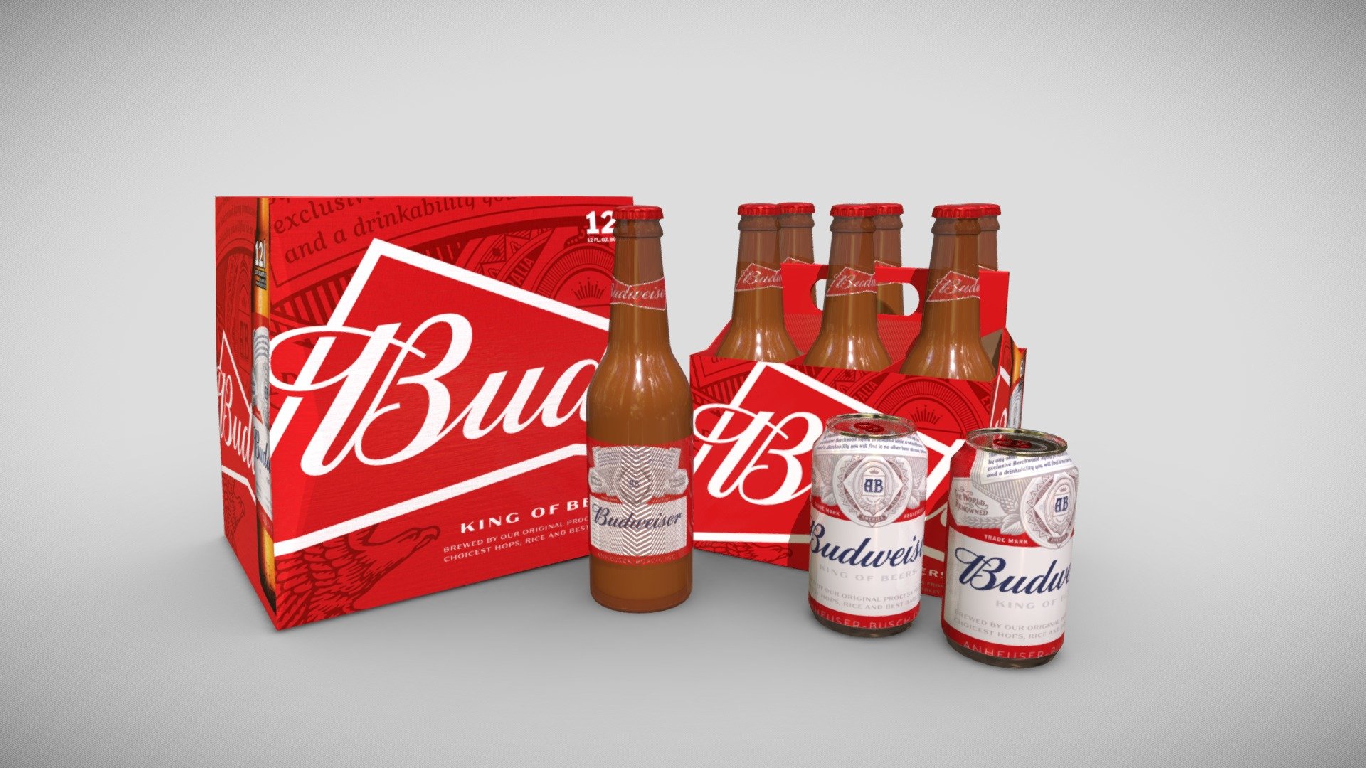 Budweiser Beer 3d model