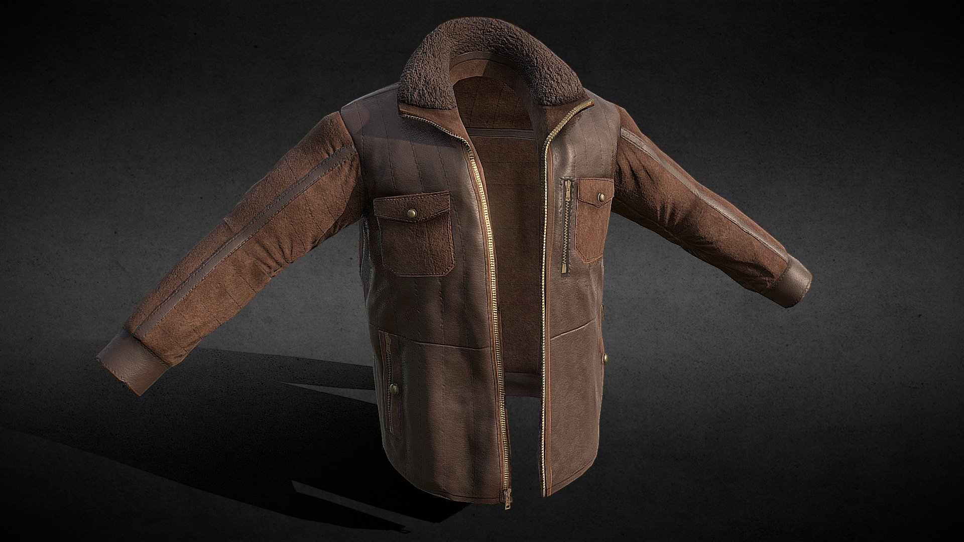 Leather Jacket 3d model